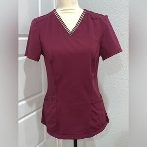 Women’s Burgundy Scrub Top‎ Size Small